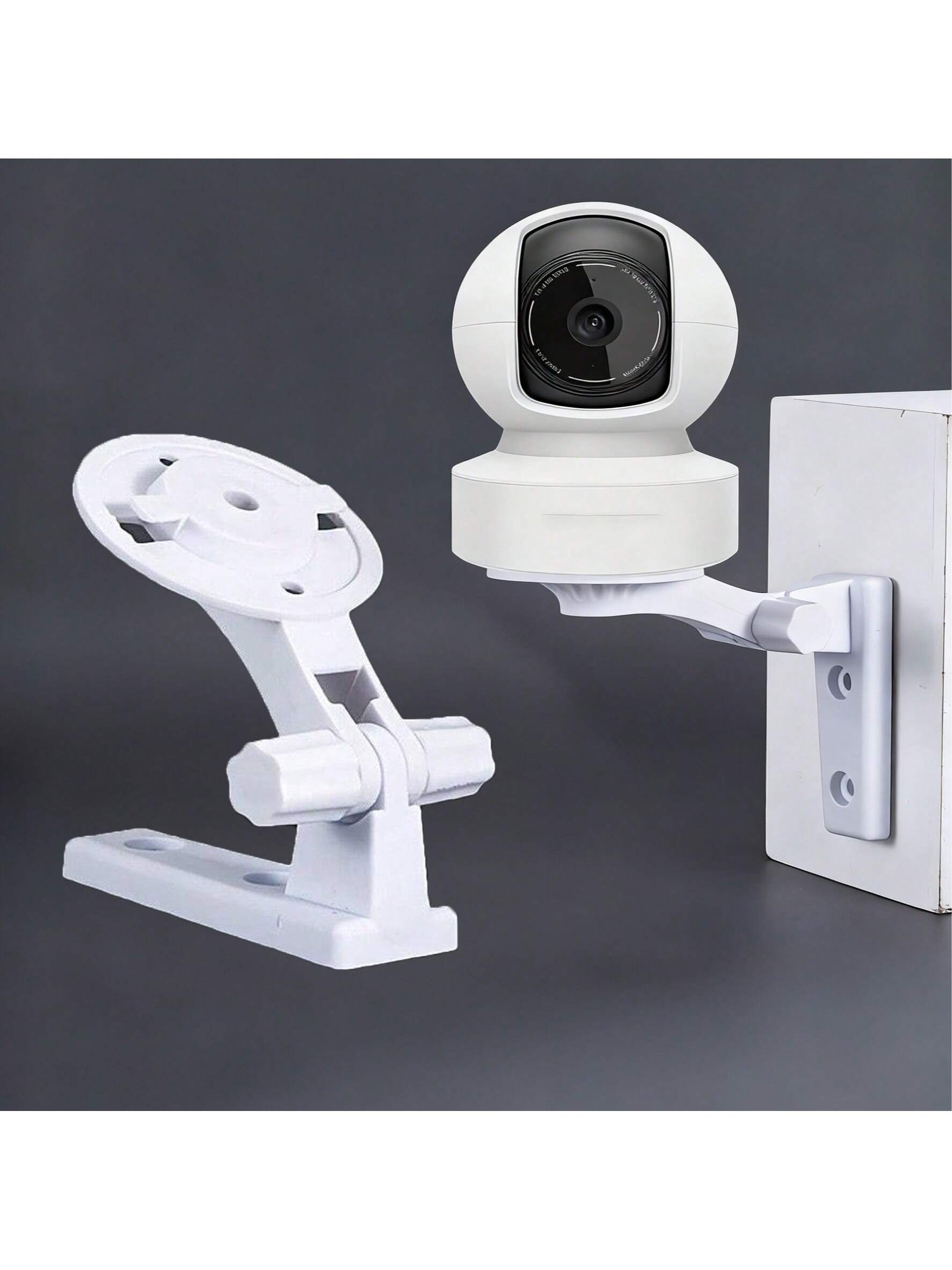 Tp-Link Camera Tapo C200 - 壁掛けカメラブラケット1個、TP-Link Tapo C200/C210、Kasa EC70/KC410S屋内ジンバルカメラに対応、180度R付き