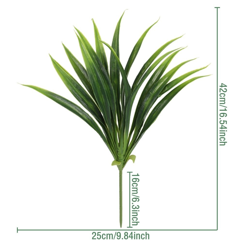 造園用42cm人工蘭の葉シミュレーションDIY人工グラジオラ - Spider Plant Hanging のレビューと価格