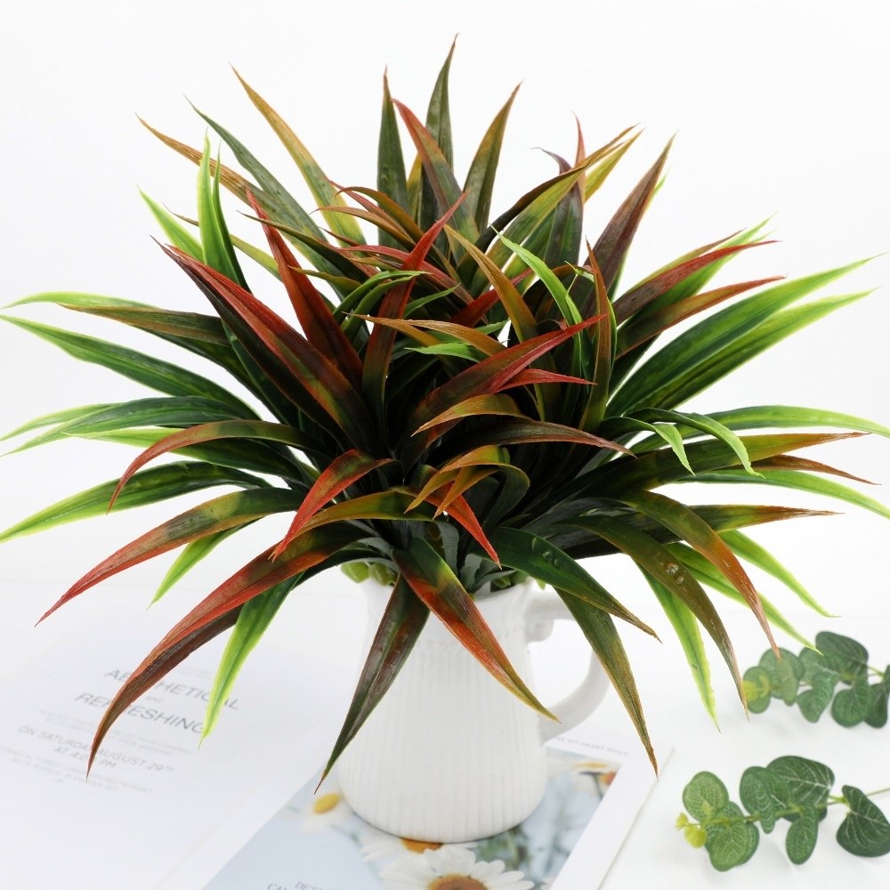 造園用42cm人工蘭の葉シミュレーションDIY人工グラジオラ - Spider Plant Hanging のレビューと価格