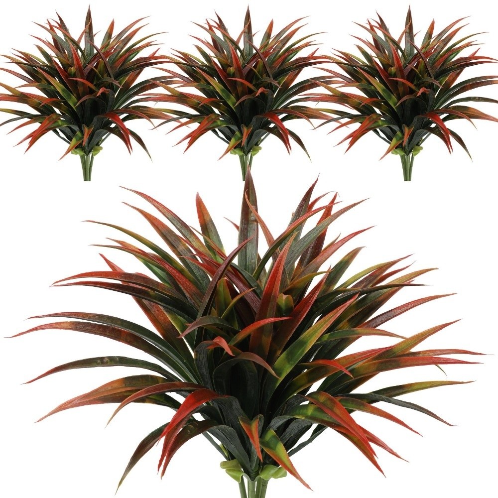リアルな42cm人工蘭の葉DIYプラスチック製人工グラジオラ - Spider Plant Hanging のレビューと価格