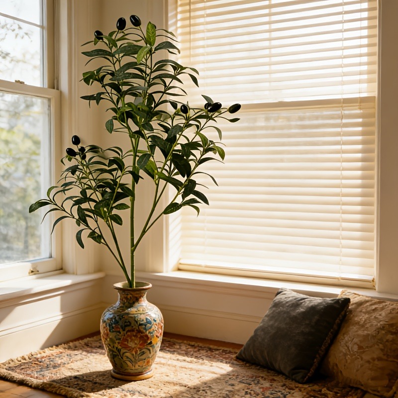 28cm-120cm人工オリーブの木、屋内リビングルーム中庭 - Ficus Lyrata Tree のレビューと価格