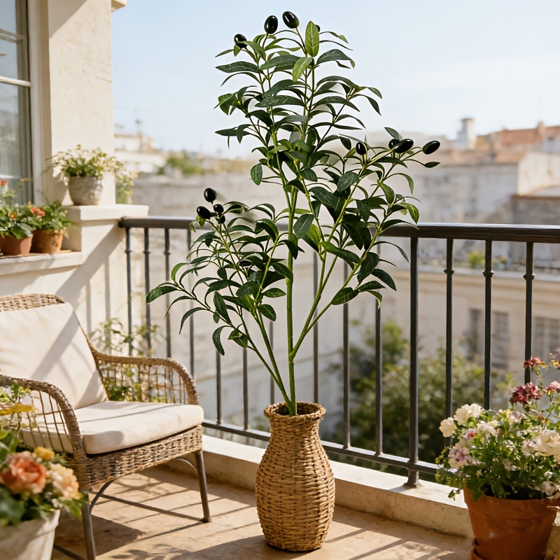 28cm-120cm人工オリーブの木、屋内リビングルーム中庭 - Ficus Lyrata Tree のレビューと価格